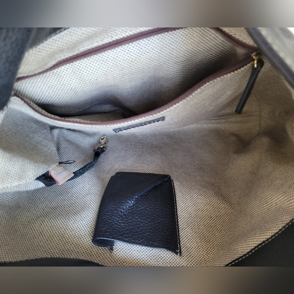 Dooney & Bourke black gold Whipped Stitched Hobo Shoulder Bag - Picture 5 of 16